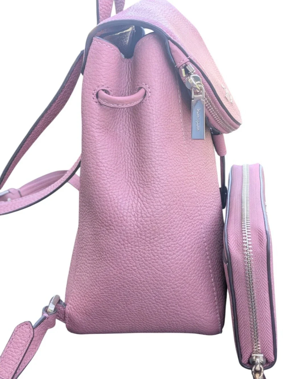 Kate Spade ♠️ NY Leila Med Flap pebbled leather Backpack & large Continental
